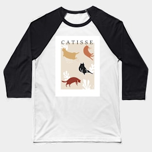 Catisse funny cat art, matisse inspired art, cat humour Baseball T-Shirt